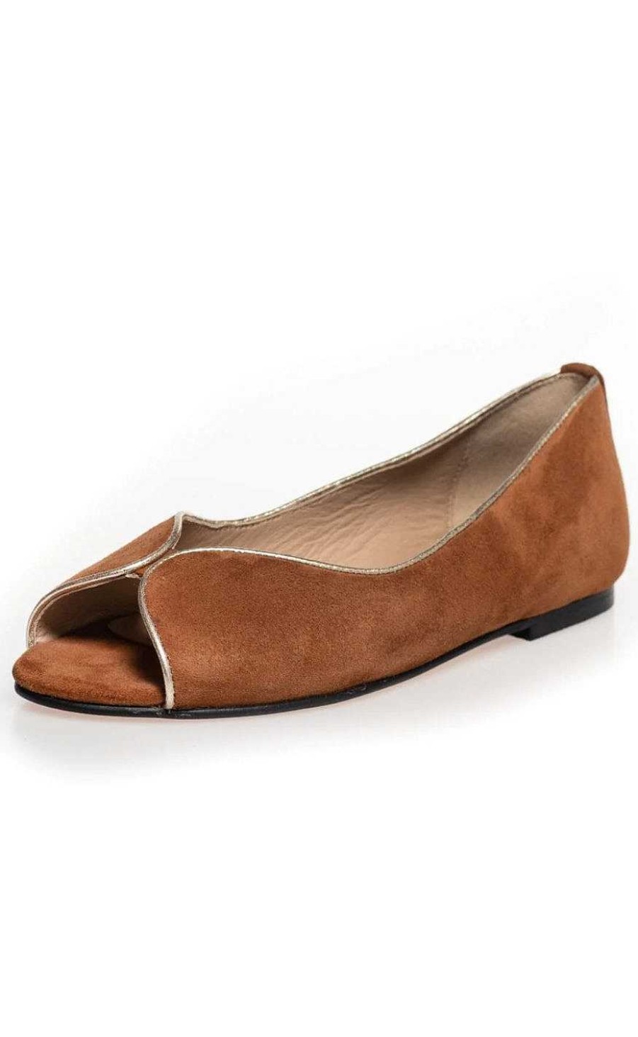 Copenhagen Shoes Copenhagen Shoes Ballerina - Like A Melody - Cognac Sko, Stovler & Sandaler