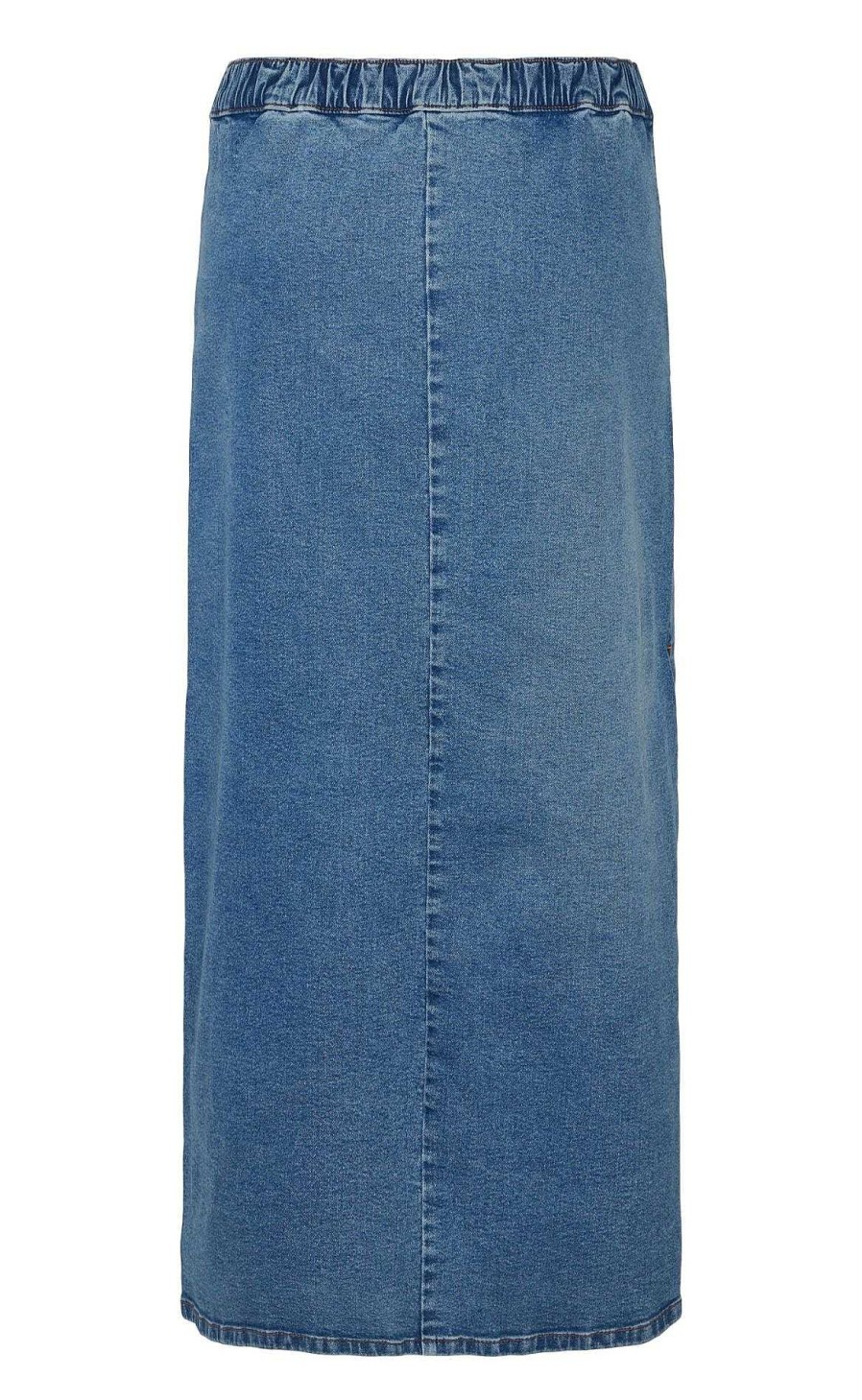 PIECES Pieces Nederdel - Ginny Midi Denim - Medium Blue Denim Nederdele