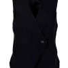 Black Colour Black Colour Vest - Chicago - Black Veste