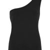 TIM u0026 SIMONSEN Tim & Simonsen Top - Ellen Off Shoulder - Nero T-Shirts & Toppe