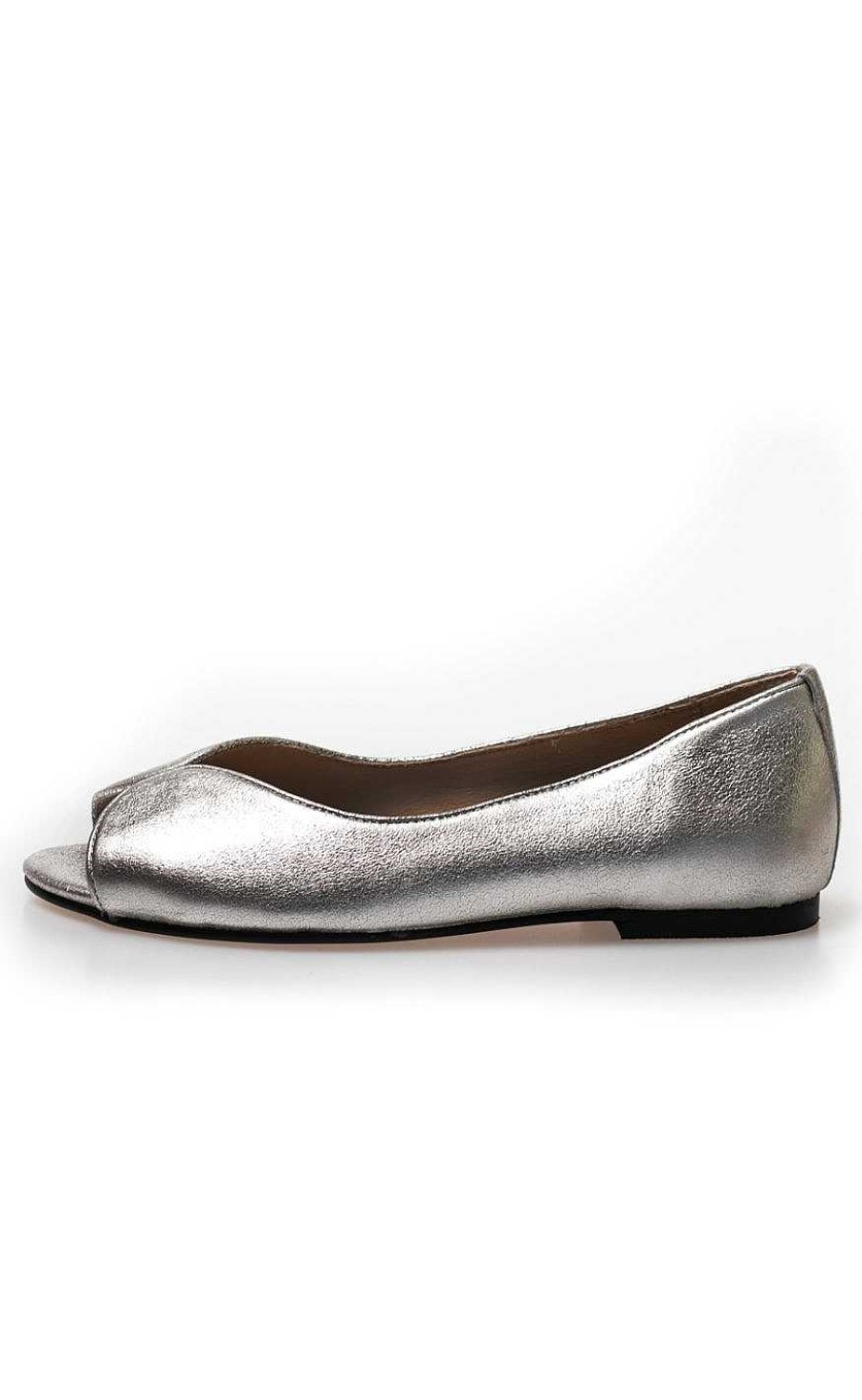 Copenhagen Shoes Copenhagen Shoes Ballerina - Like A Melody Metallic - White Gold Sko, Stovler & Sandaler