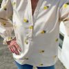 INA Copenhagen Ina Copenhagen Bluse - Tiffany - Off White W. Pineapple Bluser