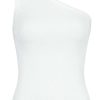 NEO NOIR Neo Noir Top - Clementine Knitted - White T-Shirts & Toppe