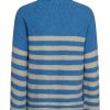 FreeQuent Freequent Pullover - Coxy - Azure Blue W. Moonbeam Striktrojer & Sweat