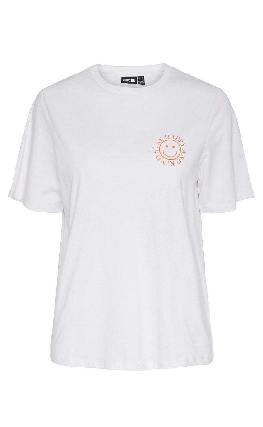 PIECES Pieces T-Shirt - Molly - Bright White T-Shirts & Toppe