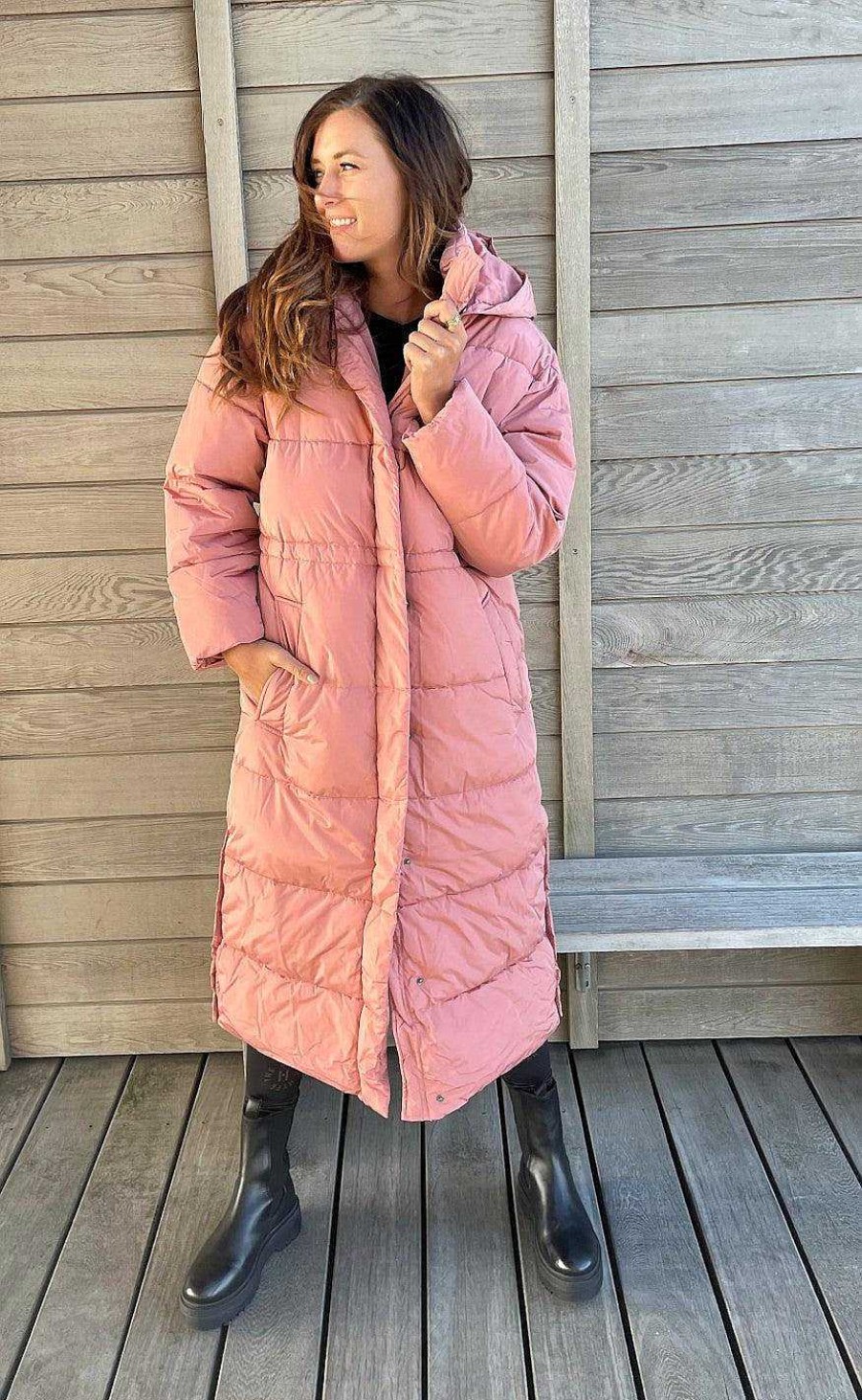 Basic Apparel Basic Apparel Jakke - Dagmar Coat - Old Rose Jakker & Frakker