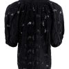 Black Colour Black Colour Bluse - Nelly Flower - Black Bluser