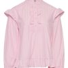 NOELLA Noella Bluse - Sally - Light Pink Stripe Bluser