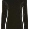 TIM u0026 SIMONSEN Tim & Simonsen Blouse - Las Vegas - Black/ Gold Glitter Bluser