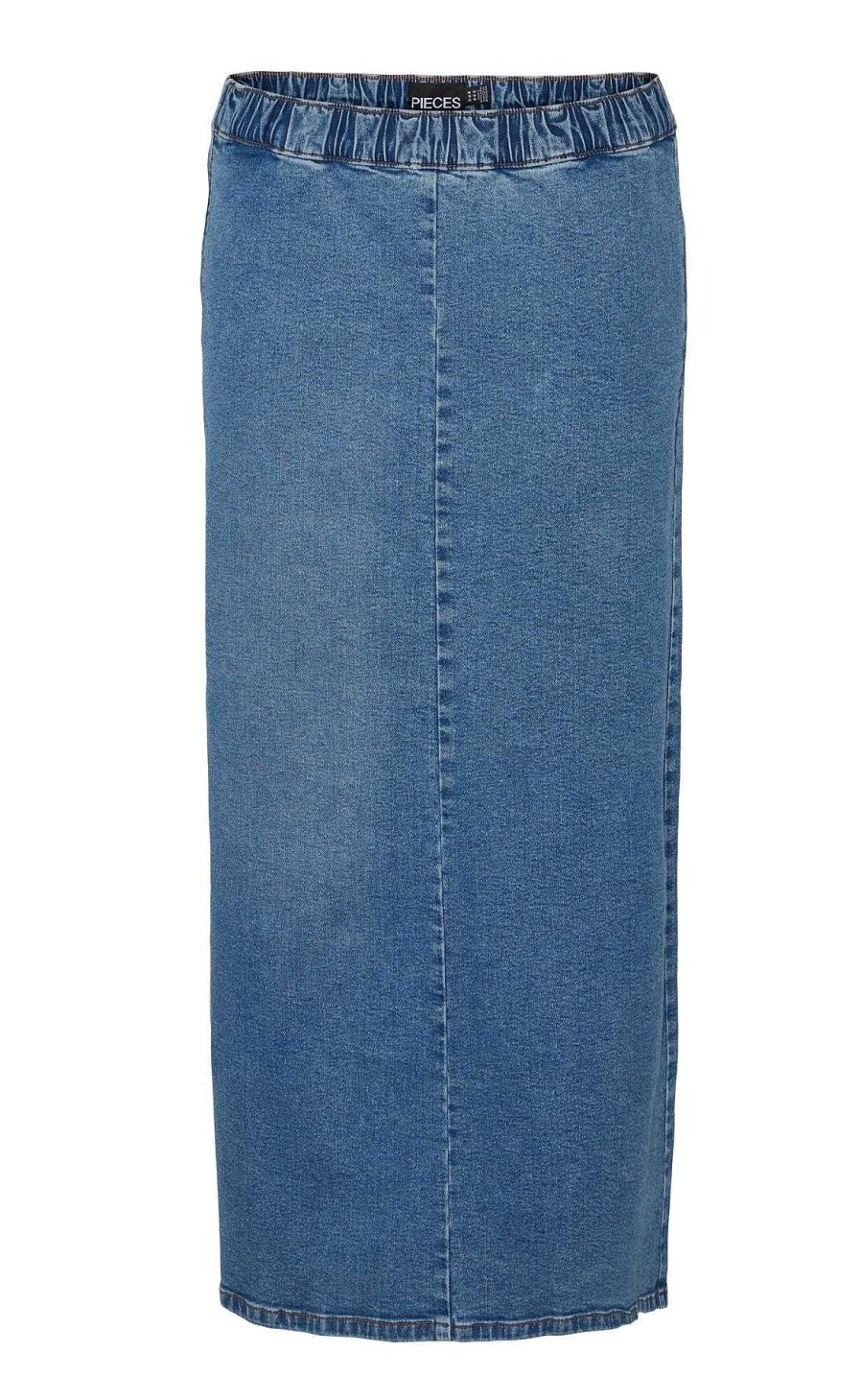 PIECES Pieces Nederdel - Ginny Midi Denim - Medium Blue Denim Nederdele