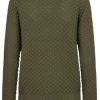 FreeQuent Freequent Pullover - Dodo Damio - Deep Lichen Green Striktrojer & Sweat