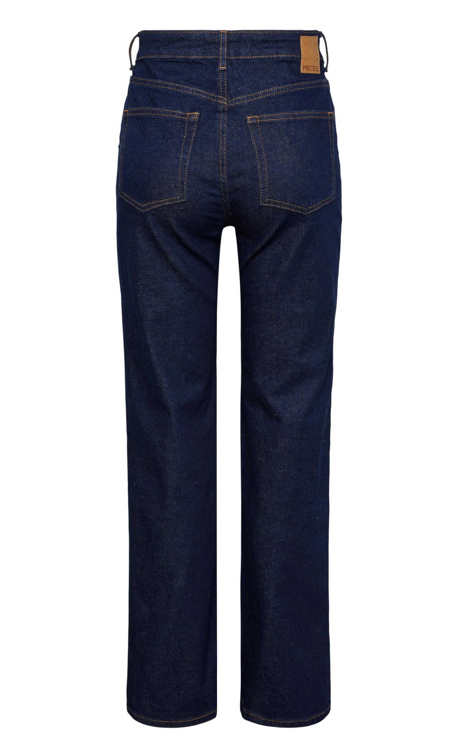 PIECES Pieces Bukser - Holly Wide - Dark Blue Denim Bukser & Jeans