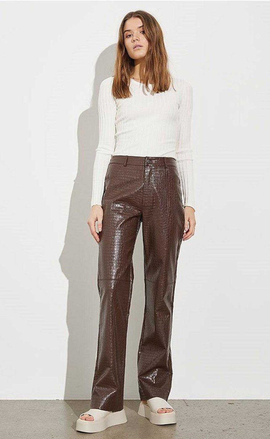 MBYM Mbym Bukser - Mayko - Walnut Brown Bukser & Jeans