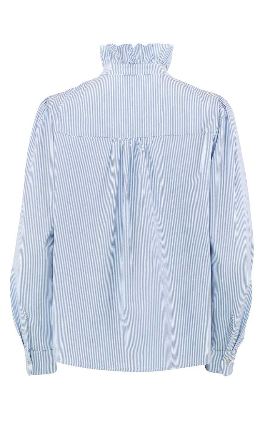 CONTINUE Continue Bluse - Ariana - Blue Stripe Bluser