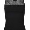 TIM u0026 SIMONSEN Tim & Simonsen Top - Lea Mesh - Black T-Shirts & Toppe