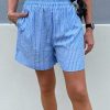 INA Copenhagen Ina Copenhagen Shorts - Liv - Blue Striped Shorts