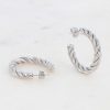 Smykkeli Copenhagen Smykkeli Copenhagen Oreringe - Taiwan Twisted Hoops - Silver Smykker