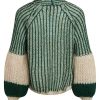 NOELLA Noella Cardigan - Liana - Beige/Bottle Green Cardigans