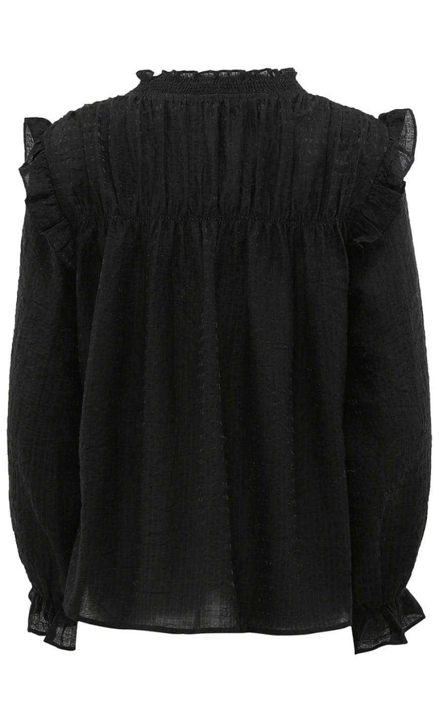 CONTINUE Continue Bluse - Nora - Black Bluser