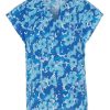 INA Copenhagen Ina Copenhagen Top - Amelia - Blue Flower T-Shirts & Toppe