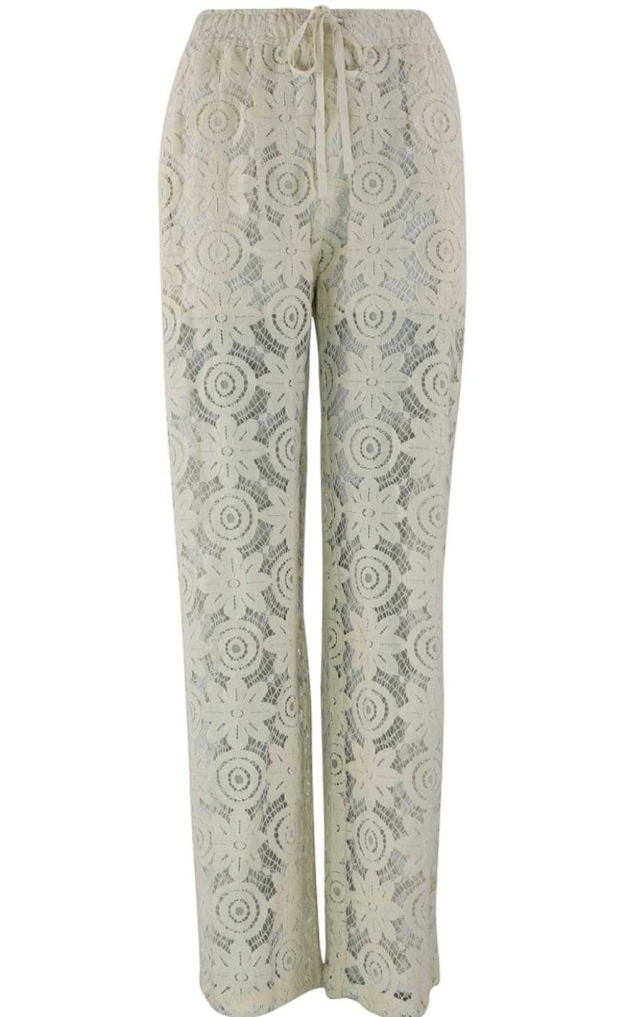 CONTINUE Continue Bukser - Lis Lace - Off White Bukser & Jeans