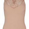 TIM u0026 SIMONSEN Tim & Simonsen Top - Belen V-Lace - Nude (Vendbar) T-Shirts & Toppe