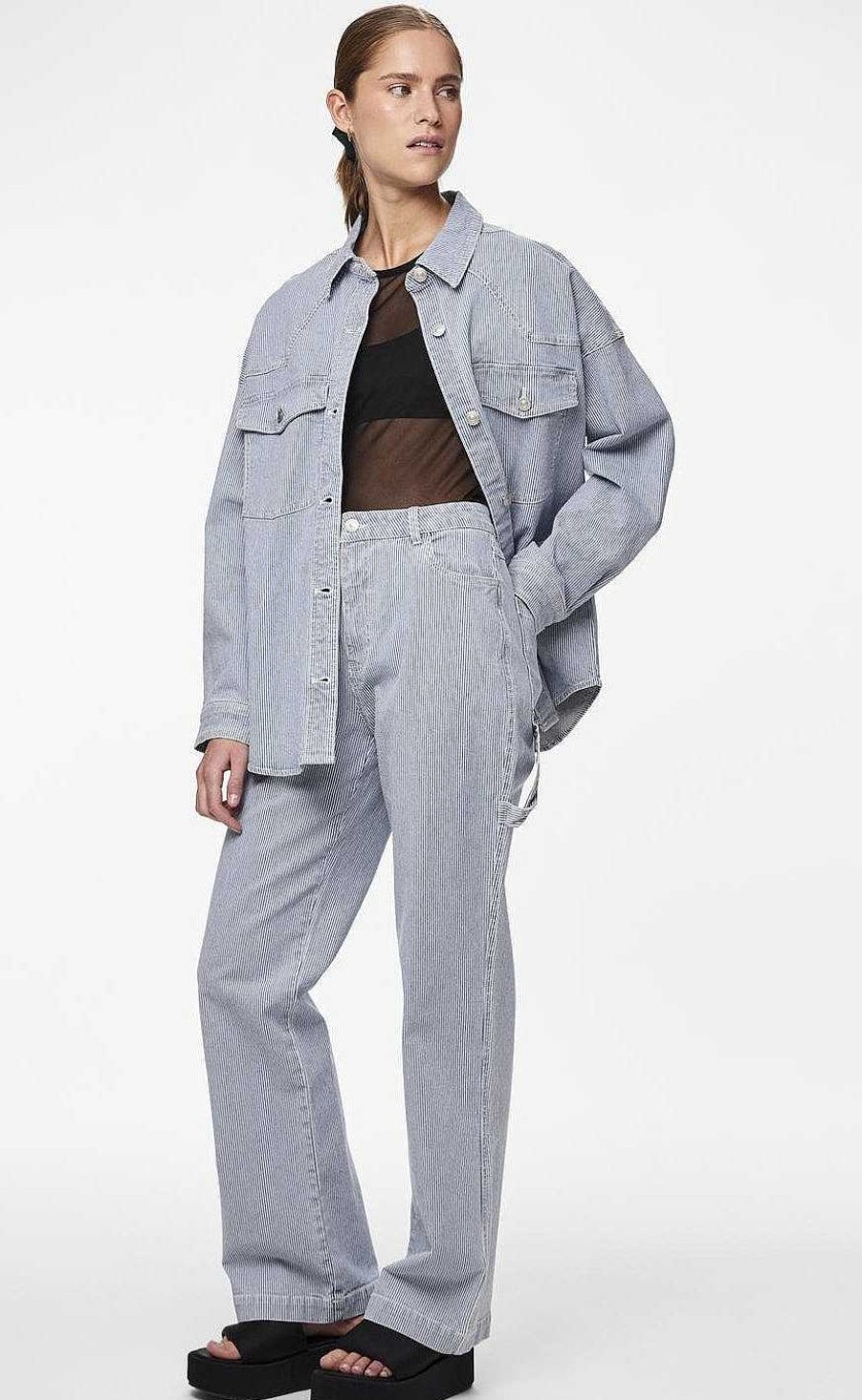 PIECES Pieces Bukser - Billo - Light Blue Denim Bukser & Jeans