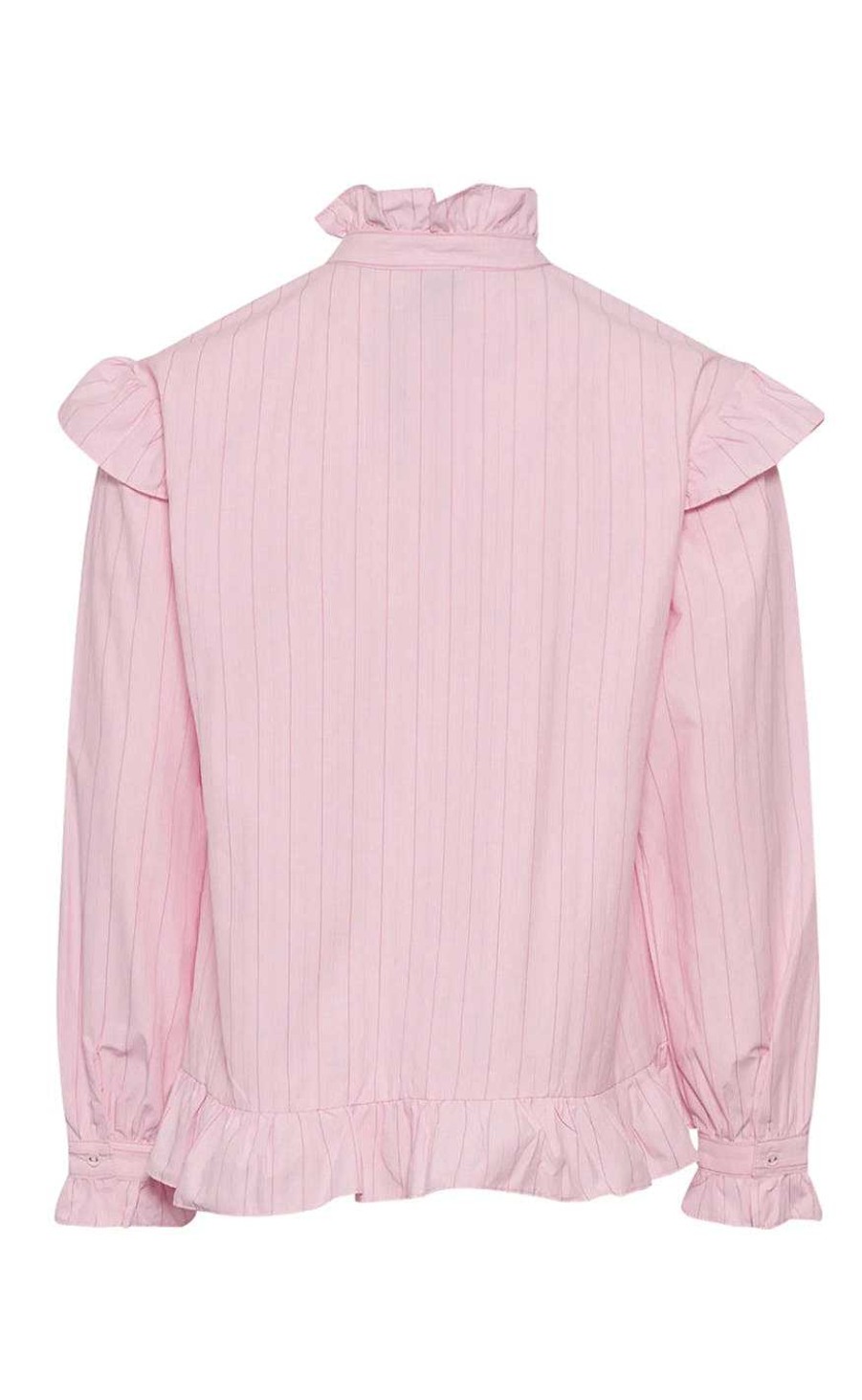 NOELLA Noella Bluse - Sally - Light Pink Stripe Bluser