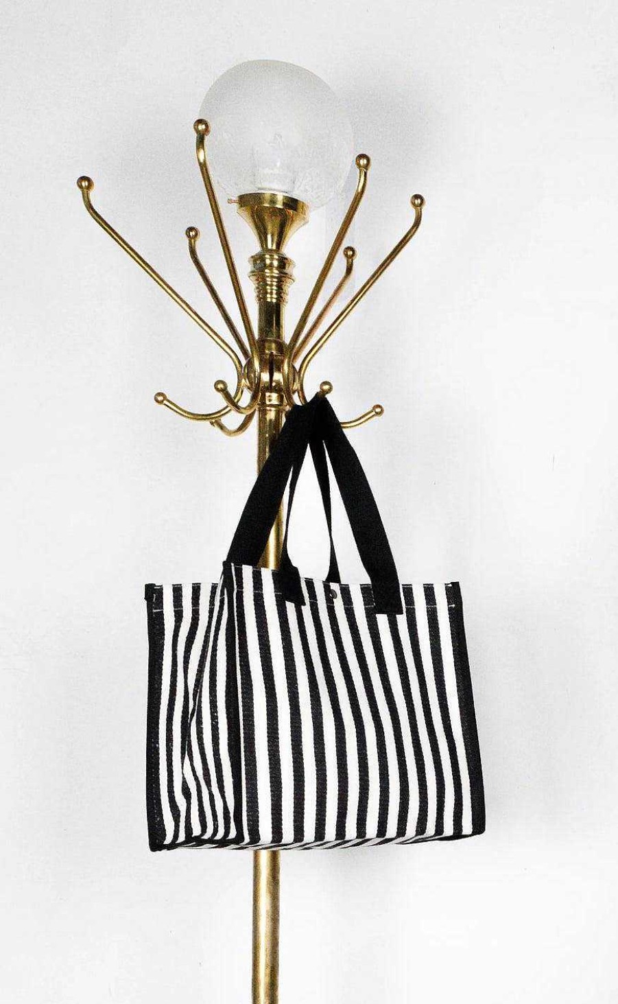 Black Colour Black Colour Taske - Piper - Black Stripe Tasker