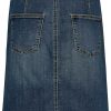 FreeQuent Freequent Nederdel - Harlow - Medium Blue Denim Nederdele