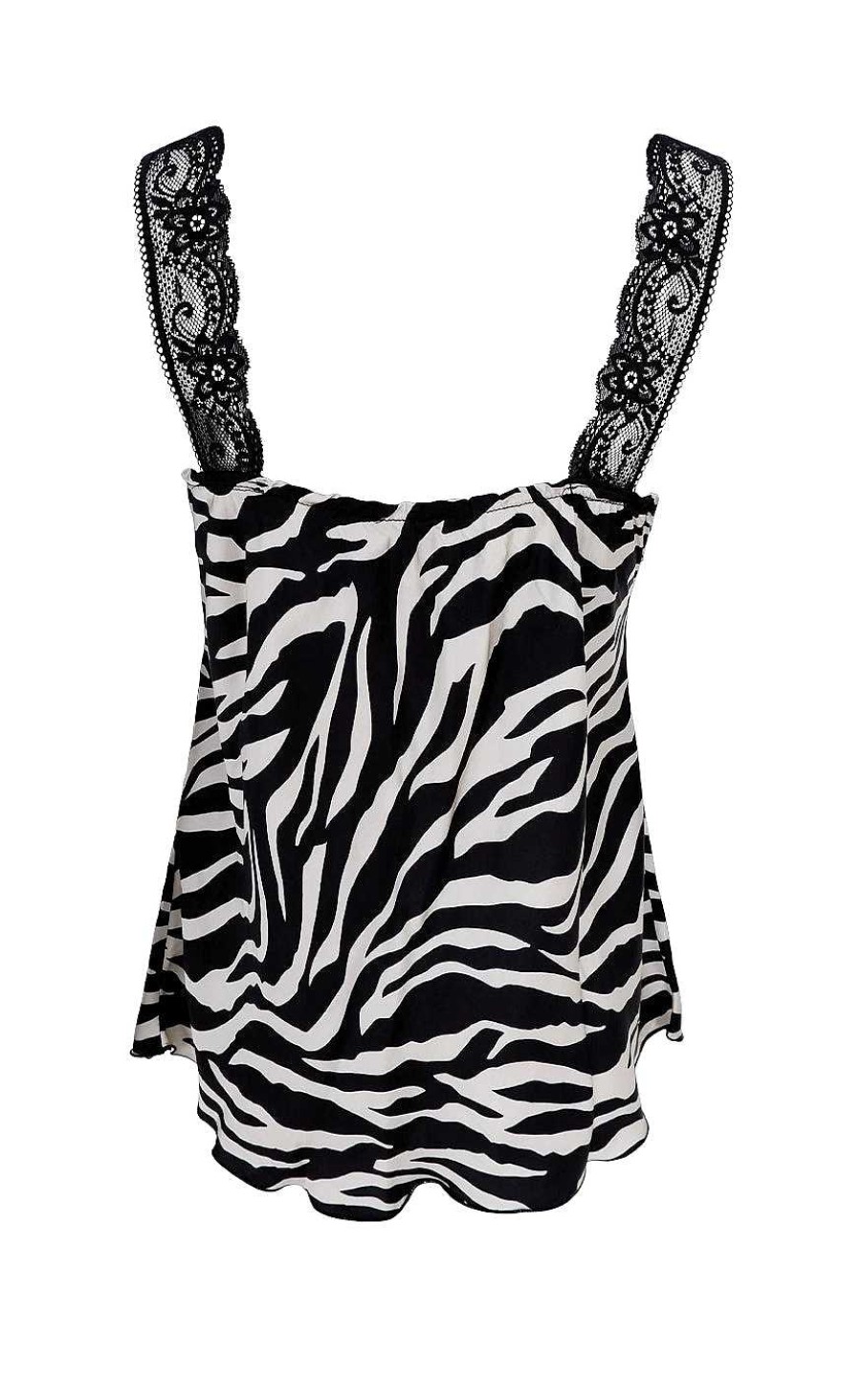 Black Colour Black Colour Top - Bea - Zebra T-Shirts & Toppe