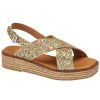 TIM u0026 SIMONSEN Tim & Simonsen Sandaler - Sussie - Glitter Oro Sko, Stovler & Sandaler