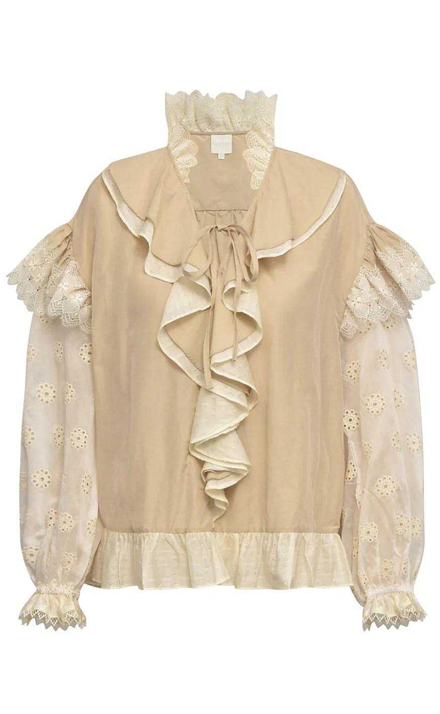 Gossia Gossia Bluse - Ninne - Creme Mix Bluser