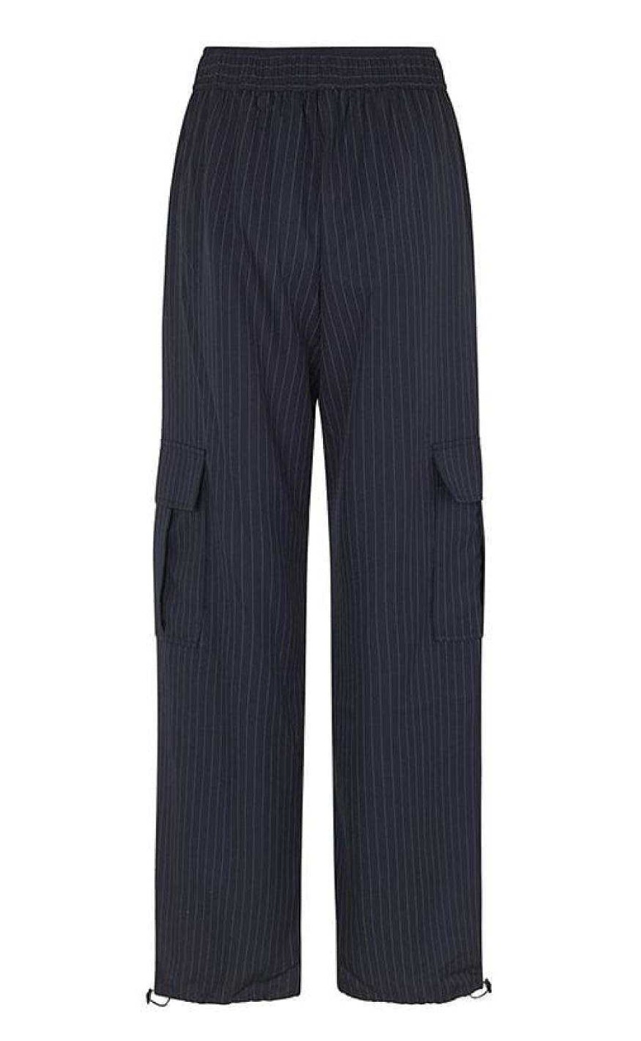 GLOBAL FUNK Global Funk Bukser - Lana-G Levilla - Navy Pinstripe Bukser & Jeans