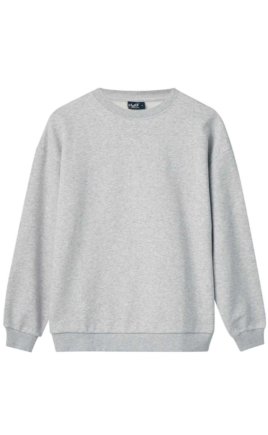 H2O H2O Sweater - Base Sweat O'Neck - Light Grey Melange Striktrojer & Sweat