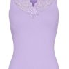 TIM u0026 SIMONSEN Tim & Simonsen Top - Belen V-Lace - Lavender (Vendbar) T-Shirts & Toppe