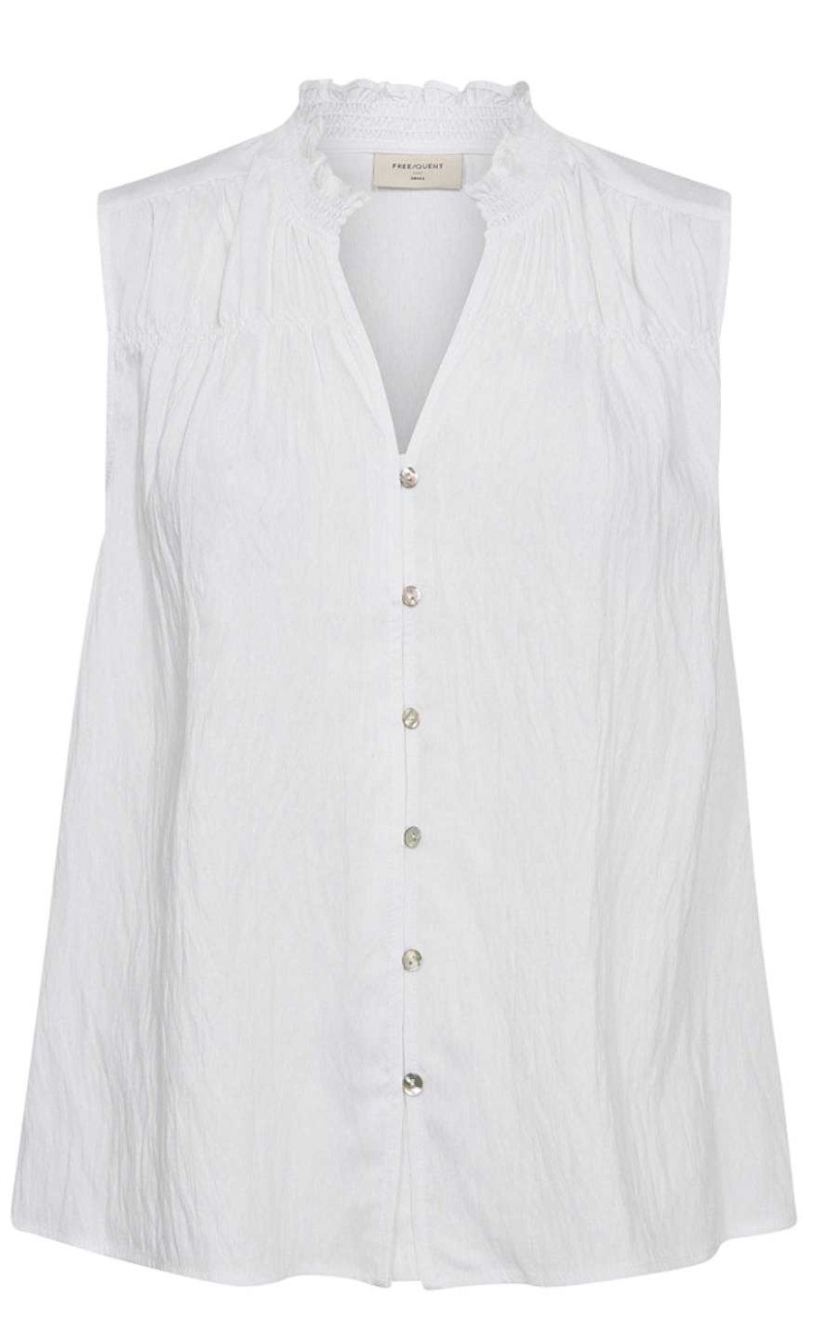 FreeQuent Freequent Blouse - Ally - Brilliant White Bluser