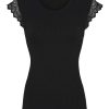 TIM u0026 SIMONSEN Tim & Simonsen Top - Lillibeth - Nero T-Shirts & Toppe